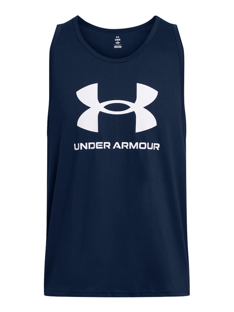 Under Armour Blue/White Sportstyle Logo Vest - Image 3 of 4