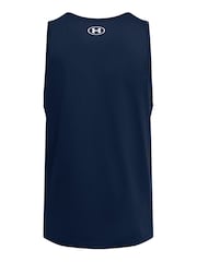 Under Armour Blue/White Sportstyle Logo Vest - Image 4 of 4