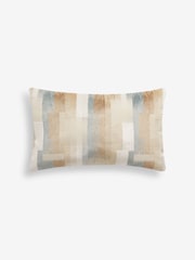 Natural Cut Velvet Retro Etch 40 x 59cm Cushion - Image 3 of 5