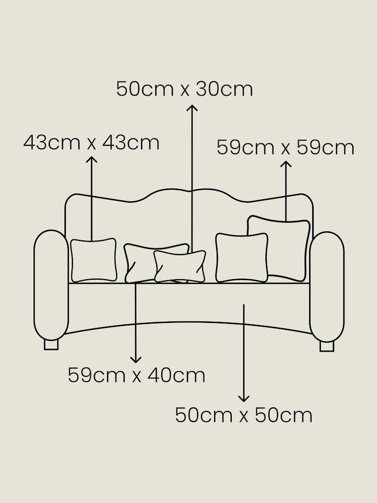 Natural Cut Velvet Retro Etch 40 x 59cm Cushion - Image 5 of 5