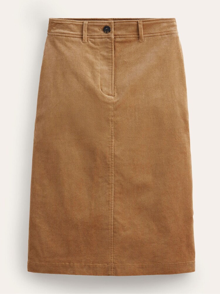 Boden Brown Margot Cord Midi Skirt - Image 5 of 5