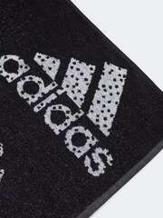adidas Black 100% Cotton Branded Must Have Towel - Image 3 of 3