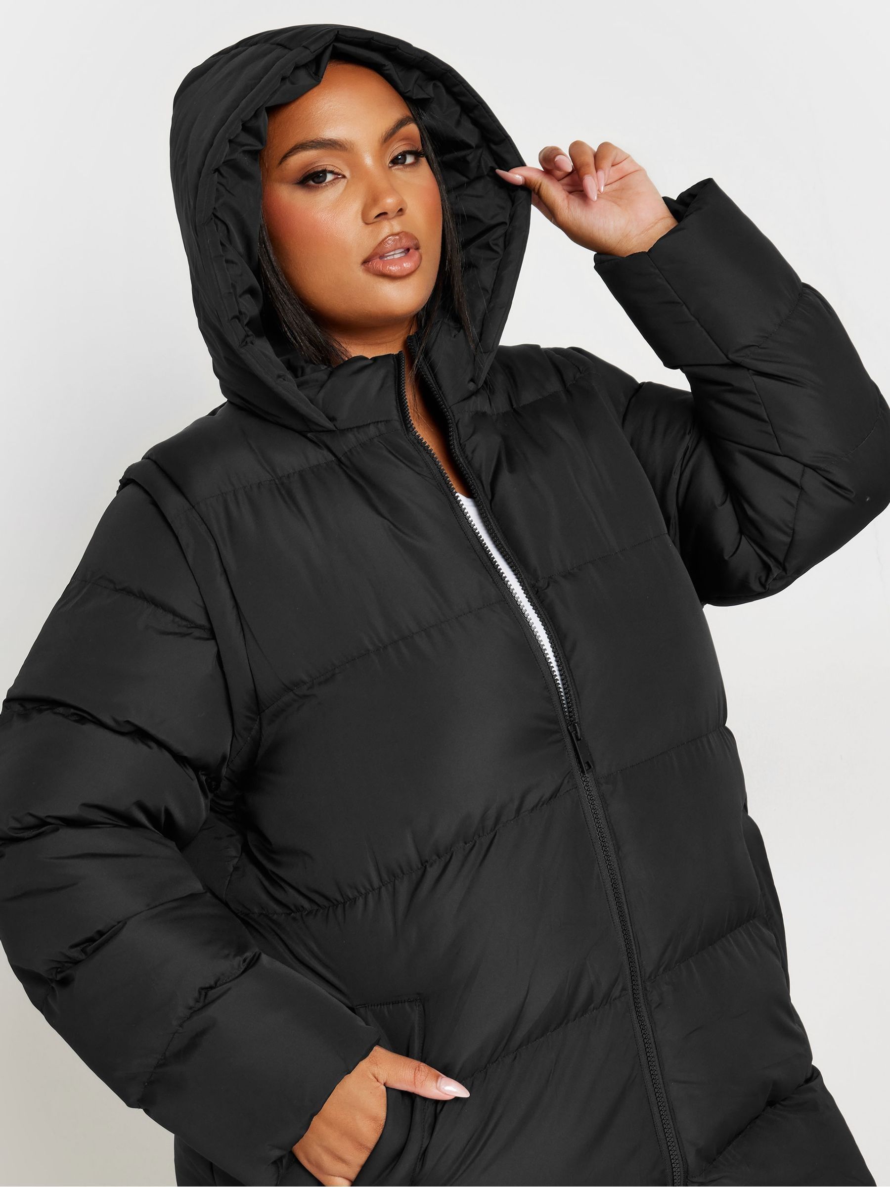 割引 Buy Yours Curve Black 2 In 1 Padded Puffer Coat from Next USA パンツ