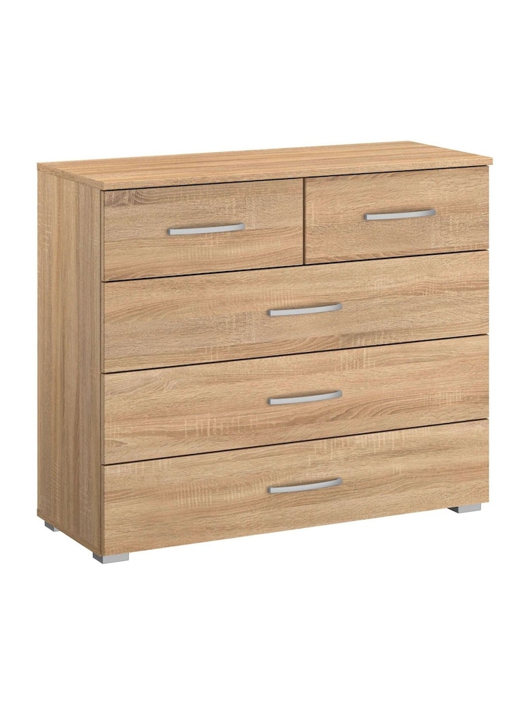Rauch Oak Cameron 5 Drawer Multi Chest - Image 1 of 1