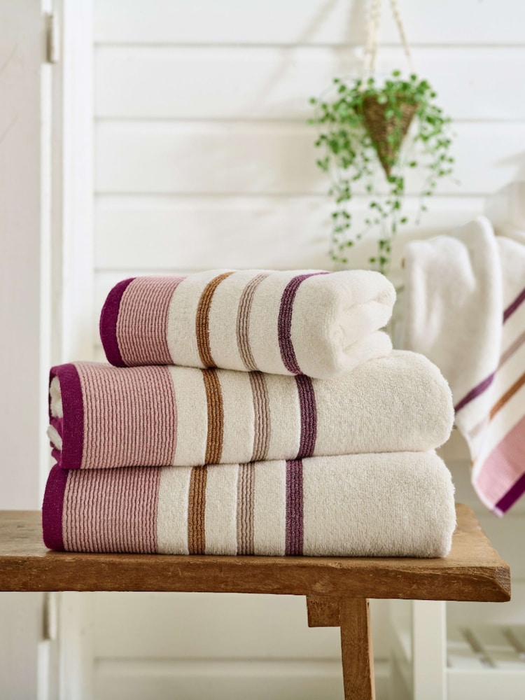 Deyongs Jewel Portland Stripe Supersoft Towel - Image 1 of 2 Deyongs Jewel Portland Stripe Supersoft Towel - Image 1 of 2