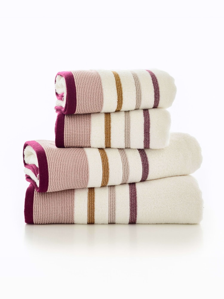 Deyongs Jewel Portland Stripe Supersoft Towel - Image 2 of 2 Deyongs Jewel Portland Stripe Supersoft Towel - Image 2 of 2