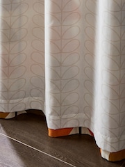 Orla Kiely Orange Multi Stem Eyelet Curtains - Image 2 of 3