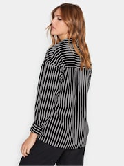 Long Tall Sally Black Stripe 100% Cotton Shirt - Image 2 of 4