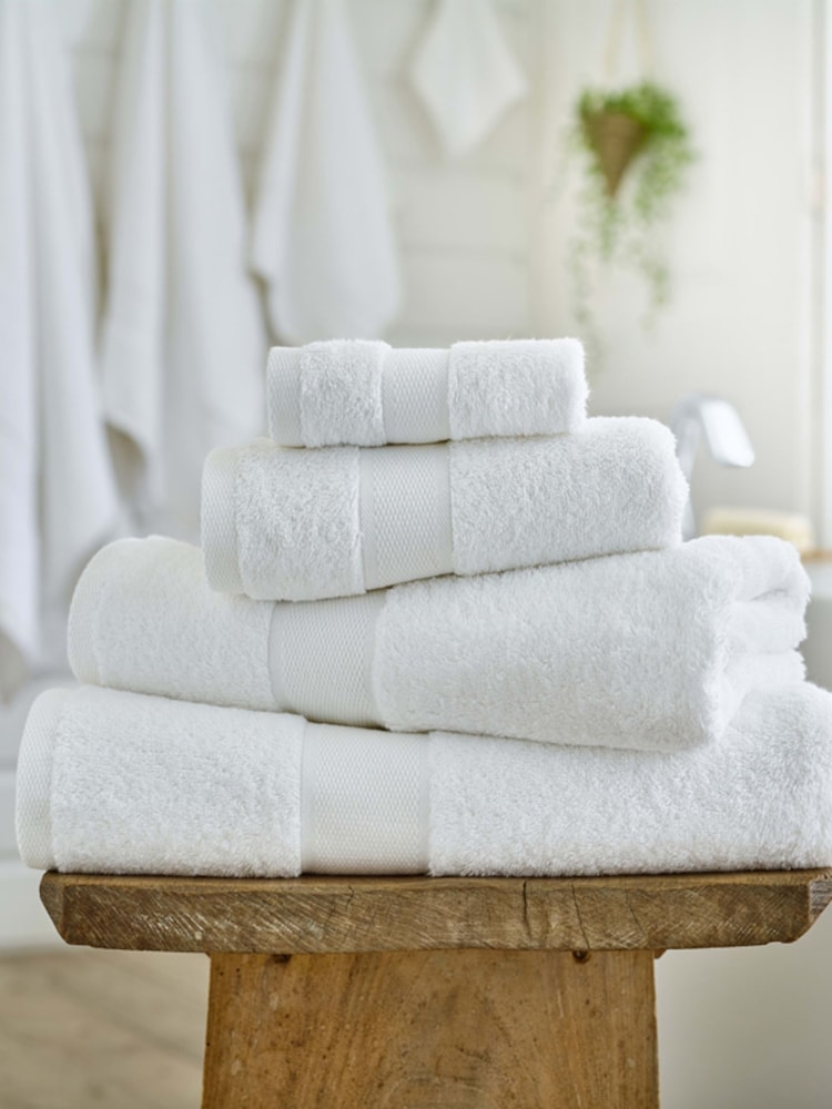 Deyongs White Egyptian Cotton Embrace Towel - Image 1 of 4 Deyongs White Egyptian Cotton Embrace Towel - Image 1 of 4