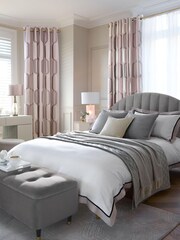 Opulent Velvet Steel Grey Stella Upholstered Bed Frame - Image 3 of 5