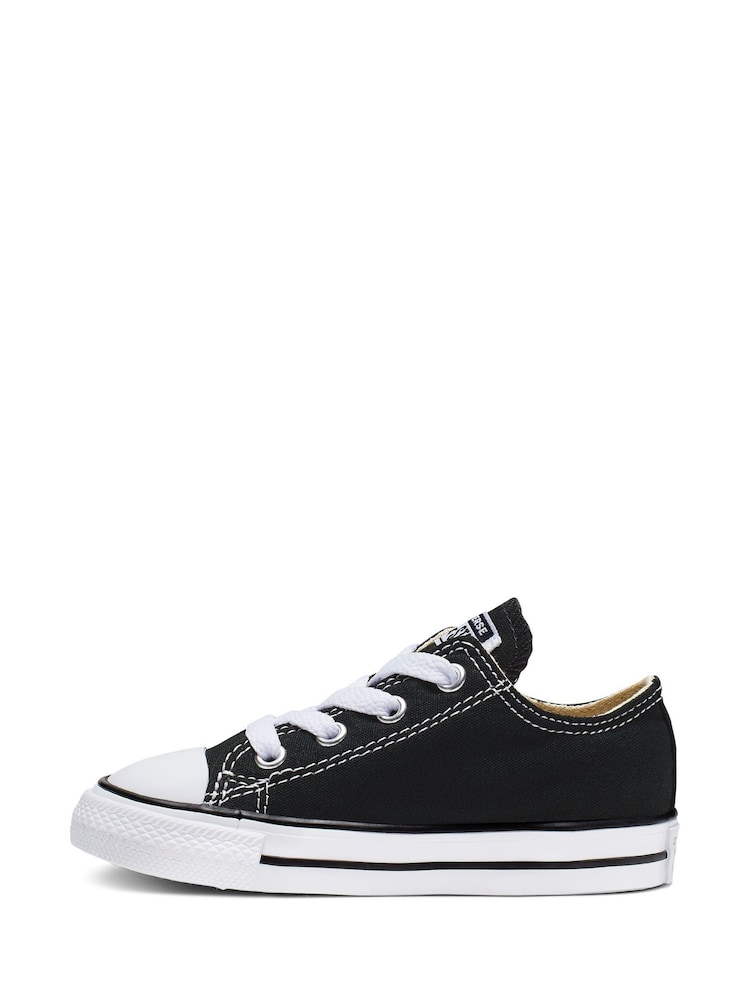 Converse Black Chuck Taylor All Star Infant Low Trainers - Image 2 of 6