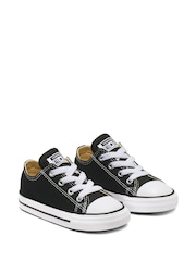 Converse Black Chuck Taylor All Star Infant Low Trainers - Image 3 of 6