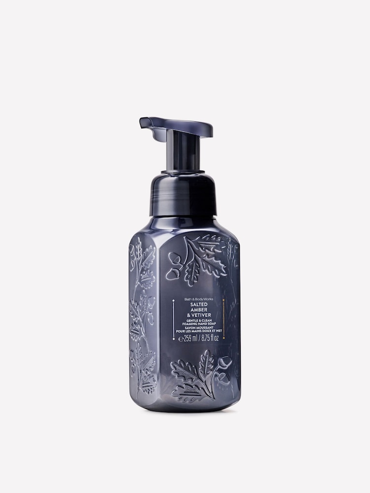 Bath & Body Works Salted Amber & Vetiver Gentle & Clean Foaming Hand Soap 259ml - Image 1 of 2 Bath & Body Works Salted Amber & Vetiver Gentle & Clean Foaming Hand Soap 259ml - Image 1 of 2