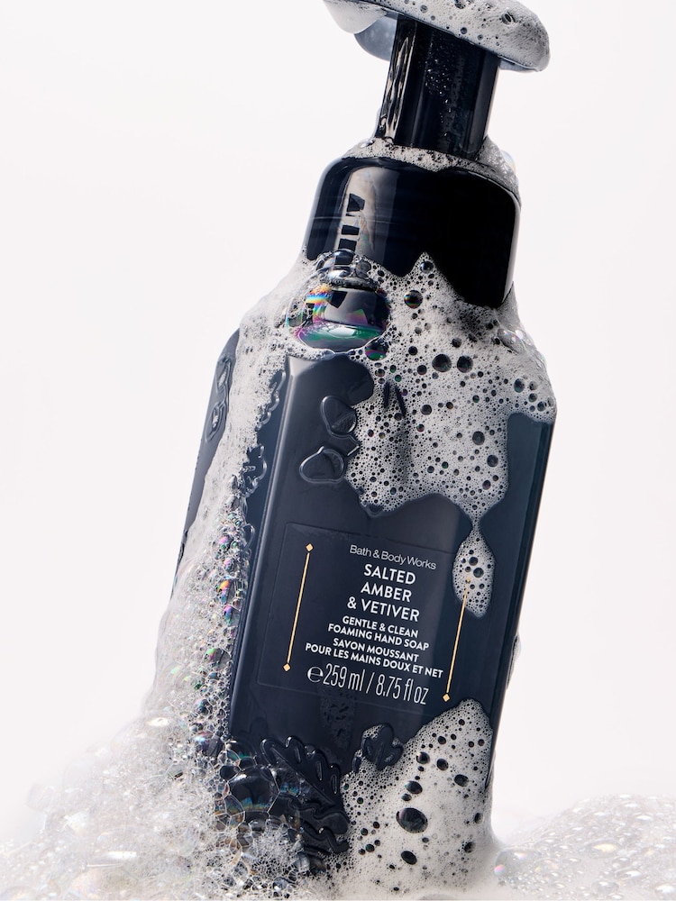 Bath & Body Works Salted Amber & Vetiver Gentle & Clean Foaming Hand Soap 259ml - Image 2 of 2 Bath & Body Works Salted Amber & Vetiver Gentle & Clean Foaming Hand Soap 259ml - Image 2 of 2