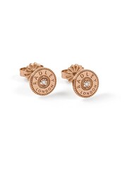 Radley Ladies Hatton Gardens 18ct Rose Gold Tone Sterling Silver Diamond Disc Stud Earrings - Image 2 of 5