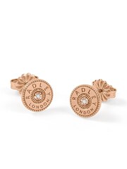 Radley Ladies Hatton Gardens 18ct Rose Gold Tone Sterling Silver Diamond Disc Stud Earrings - Image 3 of 5