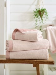 The Lyndon Company Pink Willow Weave Stripe Towel - Image 1 of 2