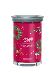 Yankee Candle Red Signature Large Tumbler Sparkling Winterberry Scented Candle - Image 2 of 2