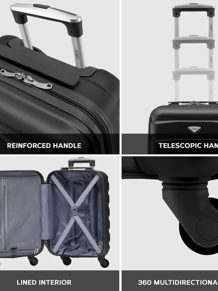 Set Of 2 Large Check-In & Small Carry-On Hardcase Travel Suitcase - Image 2 of 7