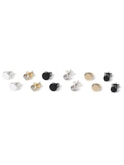 Silver Tone Mix Metal Studs 6 Pack - Image 2 of 2