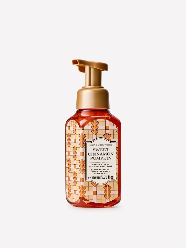 Bath & Body Works Sweet Cinnamon Pumpkin Gentle & Clean Foaming Hand Soap 259ml - Image 1 of 4 Bath & Body Works Sweet Cinnamon Pumpkin Gentle & Clean Foaming Hand Soap 259ml - Image 1 of 4