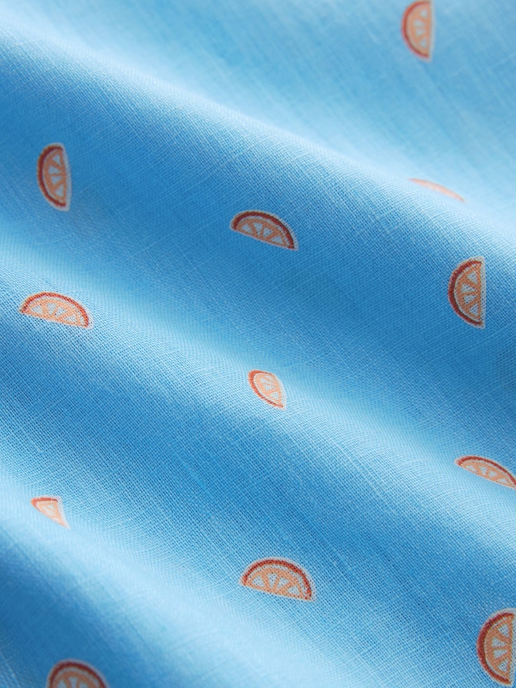 Blue Signature 100% Linen Long Sleeve Shirt - Image 8 of 8