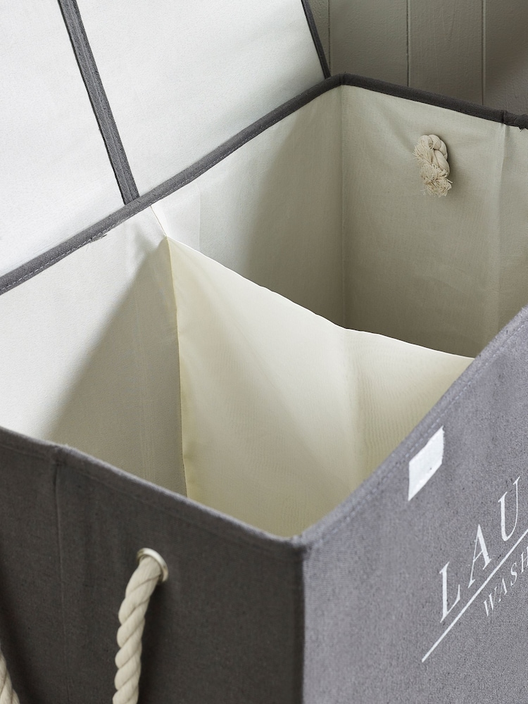Grey Country  Laundry Sorter Basket - Image 5 of 5
