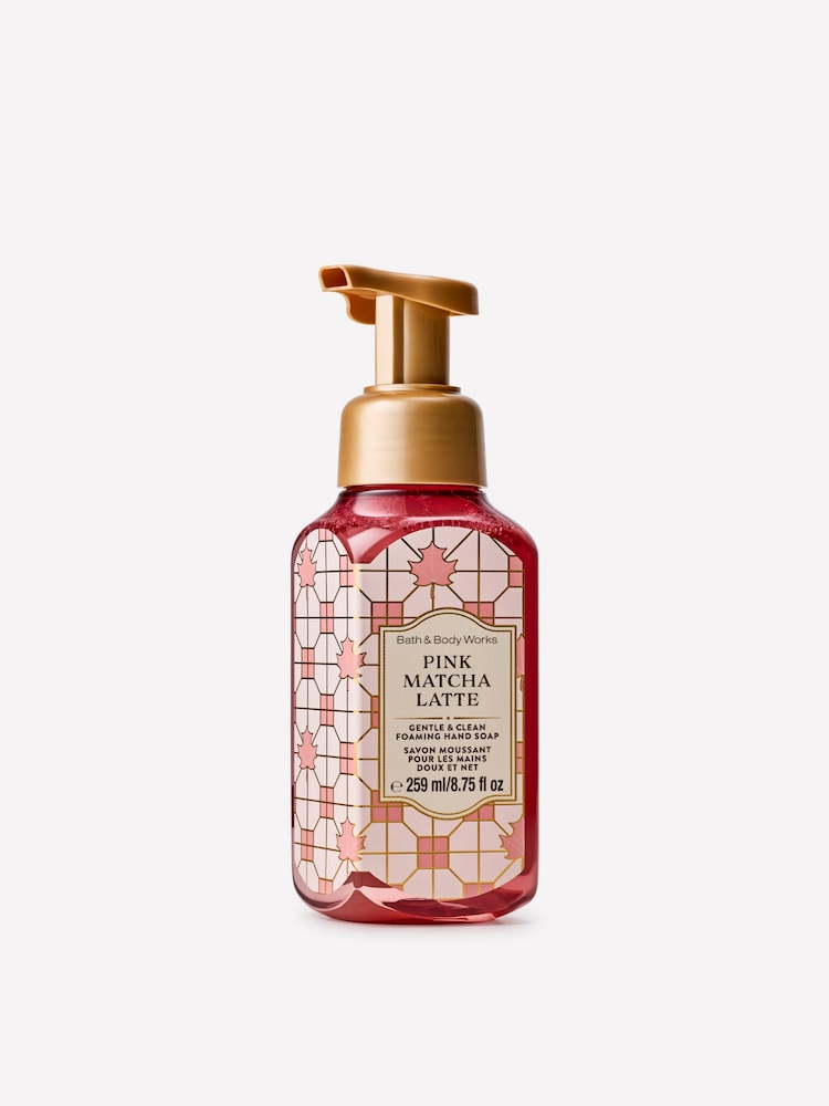 Bath & Body Works Pink Matcha Latte Gentle & Clean Foaming Hand Soap 259ml - Image 1 of 5 Bath & Body Works Pink Matcha Latte Gentle & Clean Foaming Hand Soap 259ml - Image 1 of 5