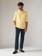 Yellow Signature 100% Linen Long Sleeve Shirt - Image 3 of 6