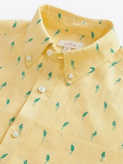 Yellow Signature 100% Linen Long Sleeve Shirt - Image 5 of 6