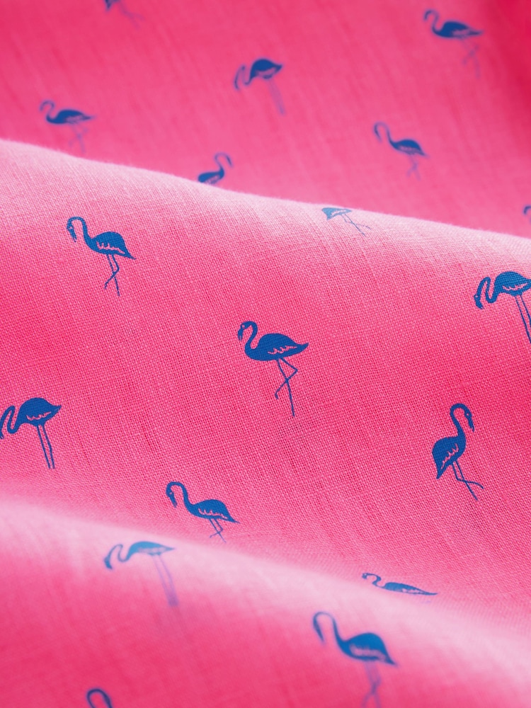 Pink Signature 100% Linen Long Sleeve Shirt - Image 7 of 7