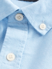 Lyle & Scott Blue Cotton Oxford Shirt - Image 8 of 8