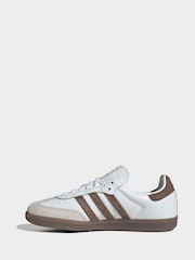 adidas Originals White Samba OG Trainers - Image 2 of 8