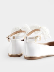 Baker by Ted Baker Girls Tulle Bow Satin Shoes - Image 3 of 5