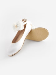 Baker by Ted Baker Girls Tulle Bow Satin Shoes - Image 5 of 5