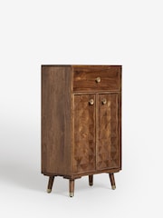Dark Lloyd Lloyd Mango Wood Slim Cabinet - Image 8 of 10