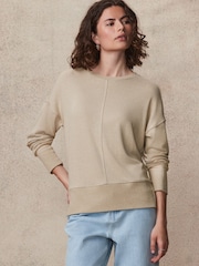 Neutral Cosy Seam Front Crewneck - Image 1 of 7