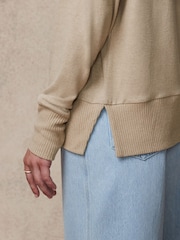 Neutral Cosy Seam Front Crewneck - Image 5 of 7