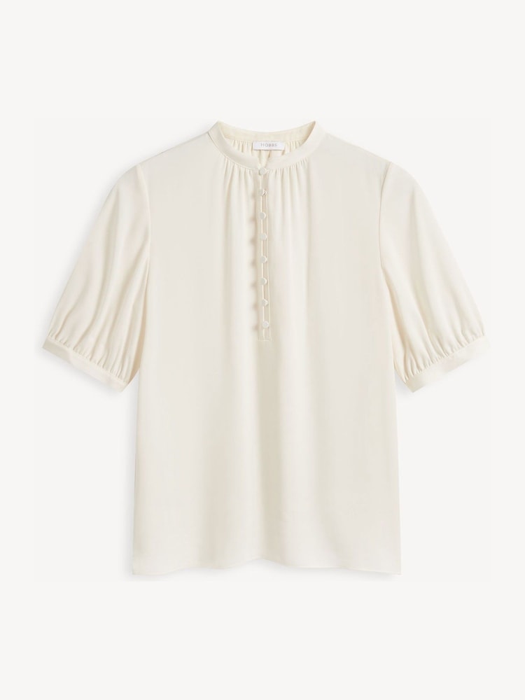 Hobbs White Azalea Blouse - Image 5 of 5 Hobbs White Azalea Blouse - Image 5 of 5
