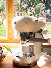 Smeg Cream Cream Espresso Coffee Machine - Image 3 of 4