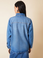 Threadbare Джинсы с загнутым подолом из 100% хлопка Shacket - Изображение 2 из 5
