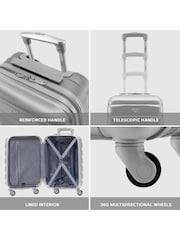 Platina - Flight Knight Hardcase velik karirast; s karirastim vzorcem in Suitcases and Cabin Case Set of 3 - Slika 7 iz 7