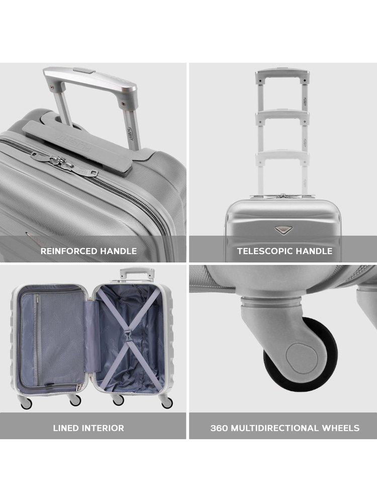 Platina - Flight Knight Hardcase velik karirast; s karirastim vzorcem in Suitcases and Cabin Case Set of 3 - Slika 7 iz 7