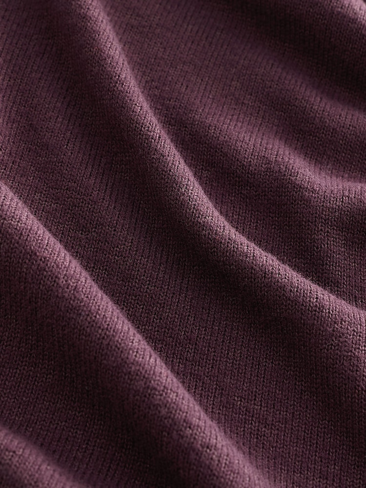 Burgundy Red Cosy Seam Front Crewneck - Image 7 of 7