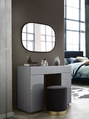 Grey Sloane Glass Collection Luxe 5 Drawer Console Dressing Table - Image 1 of 7