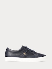 Lauren Ralph Lauren Navy Janson II Nappa Leather Sneakers - Image 4 of 4