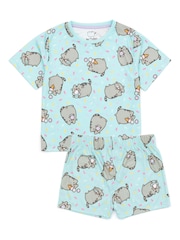 Vanilla Underground Pink Girls Pusheen Pyjamas 2 Pack - Image 3 of 6
