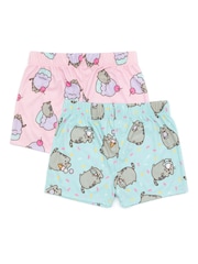 Vanilla Underground Pink Girls Pusheen Pyjamas 2 Pack - Image 5 of 6