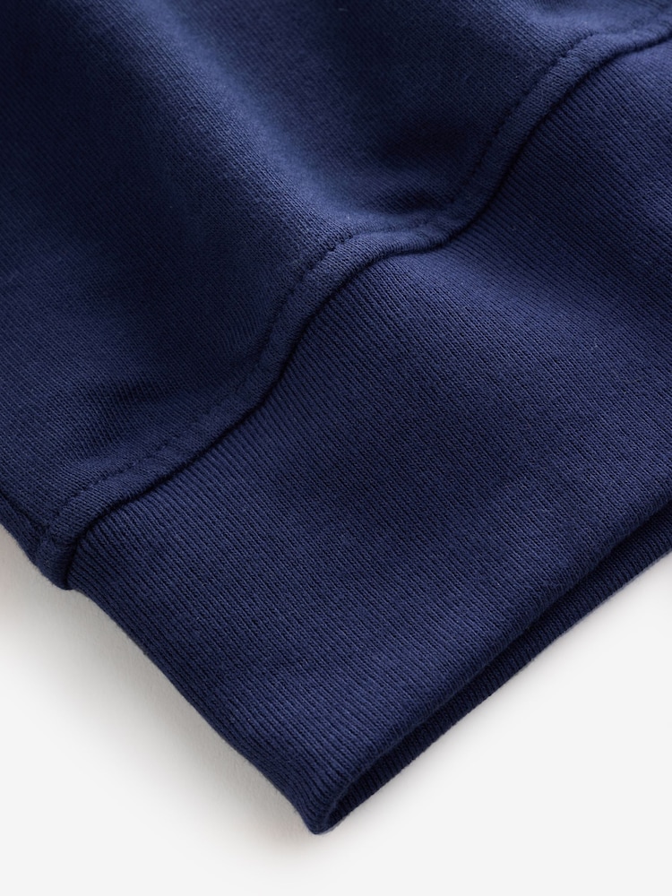 Gap Navy French Terry Oversized Brannan Bear Mock Neck Sweatshirt - Image 5 of 5 Gap Navy French Terry Oversized Brannan Bear Mock Neck Sweatshirt - Image 5 of 5