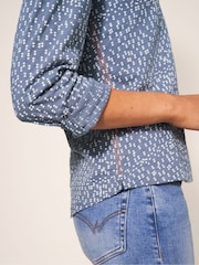White Stuff Grey 100% Cotton Annie Jersey Shirt - Image 4 of 5